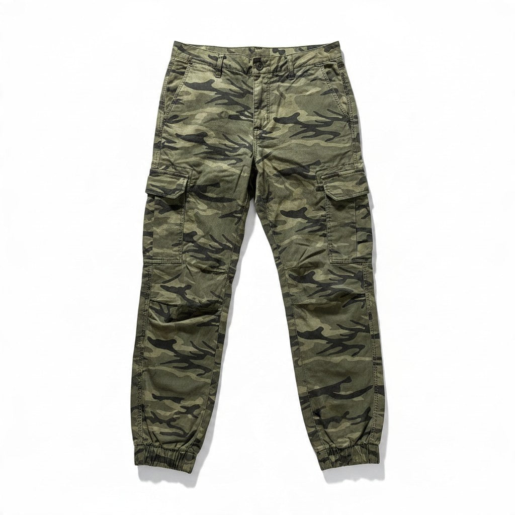Poolman Cargo Jogger in Camouflage-Optik mit Cargotaschen und elastischen Bündchen am Saum