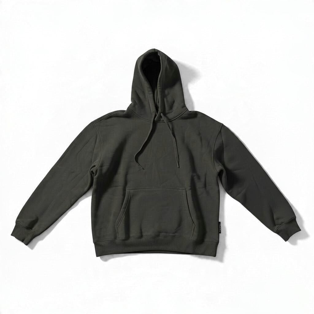 Poolman Oversize-Hoodie in Dunkelbraun mit Kapuze, Kordelzug und Kängurutasche für Freizeit und Sport