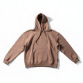 Poolman Oversize-Hoodie in Dunkelbraun mit Kapuze, Kordelzug und Kängurutasche auf weißem Hintergrund